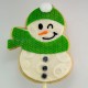 Biscuit de Noël : Le bonhomme de neige au foulard