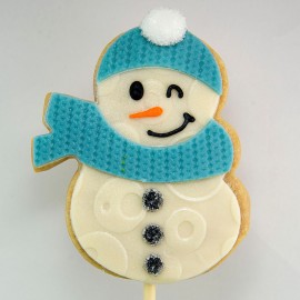 Christmas Cookie: The Snowman with scarf