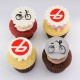 Cupcakes corporatifs pur beurre avec impression comestible sur pastille de pâte de guimauve