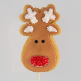 Biscuit de Noël : le p'tit renne au nez rouge