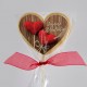 Heart shortbread cookies with Valentine edible printing 
