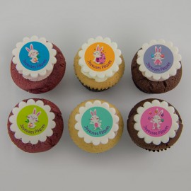 Cupcakes de Pâques aux motifs de lapins