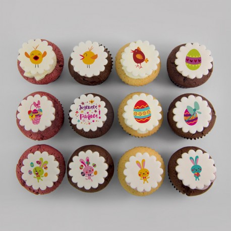 Easter cupcakes with lil' Cadbury eggs