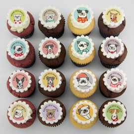 Cupcakes «chiens» pour anniversaire 