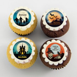 Les cupcakes «pleine lune» d'Halloween 