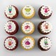 Love Cupcakes with cute loving monsters illustrations