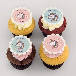 Cupcakes thématiques «licornes» pour anniversaire 