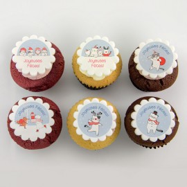 Les cupcakes «mignons animaux de Noël»