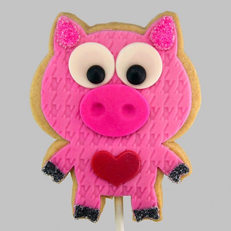 Le biscuit cochon amoureux de la St-Valentin