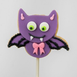 Halloween Thirsty Vampire shortbread cookie