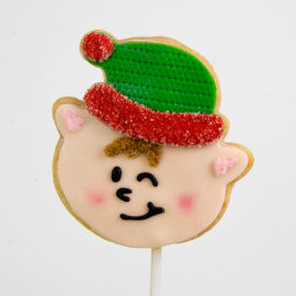 Christmas Cookie: Santa's playful elf