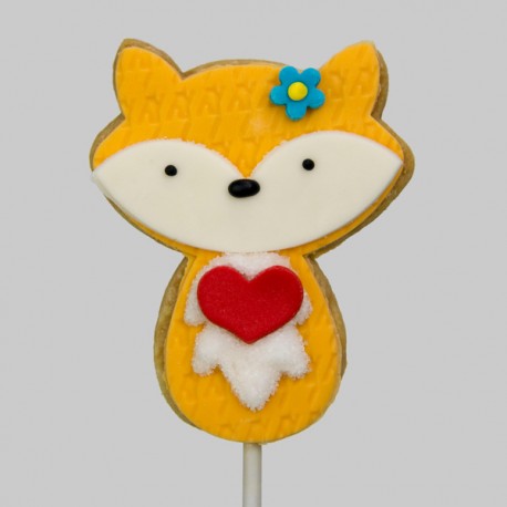 Le biscuit renard amoureux de la St-Valentin