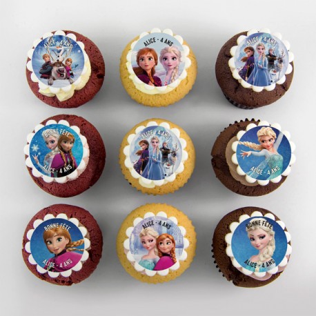 «Frozen» theme cupcakes