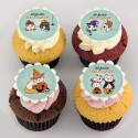Les cupcakes chats d'Halloween - série de 4