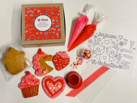 Kit de décoration de 4 biscuits de la St-Valentin
