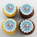 “Elephant” cupcakes for birth, baby shower or birthday party