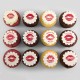 Cupcakes avec images «amour»