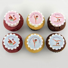 Cupcakes «gymnastique» pour anniversaire 