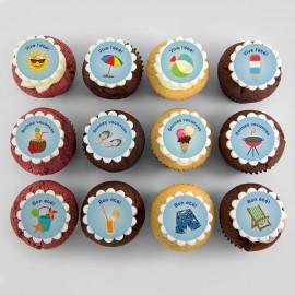 Cupcakes «été et vacances» pour anniversaire