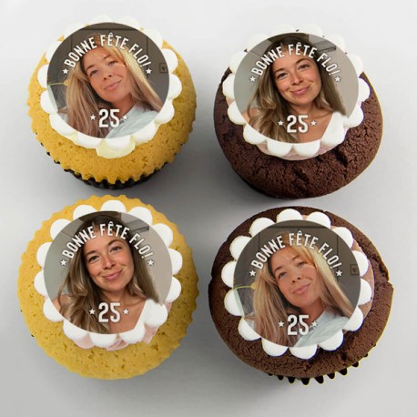 Cupcakes personnalisé pour anniversaire, naissance, shower de bébé ou  mariage.