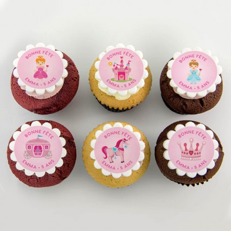 “Princess” cupcakes for birthday party