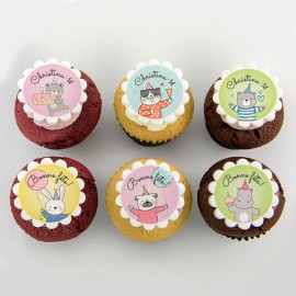 Cupcakes «animaux festifs» pour anniversaire