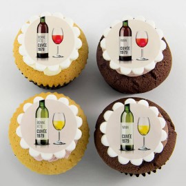 “Wine” cupcakes for birthday party 