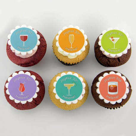Cupcakes « cocktails» pour anniversaire 
