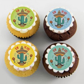 Cupcakes «cactus mexicain» pour anniversaire 