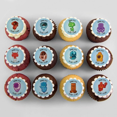 Cupcakes «robots» pour anniversaire thématique