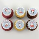 Cupcakes corporatifs de Noël pur beurre