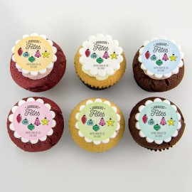 Cupcakes corporatifs de Noël pur beurre