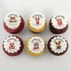 Cupcakes corporatifs de Noël pur beurre