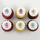 Cupcakes corporatifs de Noël pur beurre