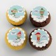 Cupcakes corporatifs de Noël pur beurre
