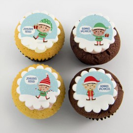 Christmas elves cupcakes