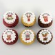 Christmas cats and dogs cupcakes