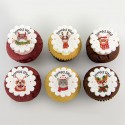 Christmas cats and dogs cupcakes
