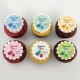 Cupcakes corporatifs pur beurre avec impression comestible sur pastille de pâte de guimauve