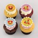 Cupcakes corporatifs pur beurre avec impression comestible sur pastille de pâte de guimauve