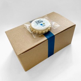 Boite de 20 biscuits emballés - cadeaux corporatifs personnalisés 