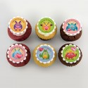 Cupcakes à motifs de la St-Valentin : les monstres d'amour