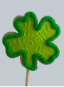 St-Patrick lucky clover shortbread cookie