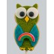 Biscuit hibou de la St-Patrick - arc en ciel